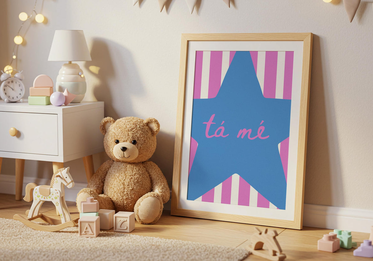 Tá Mé star print – mockup 3