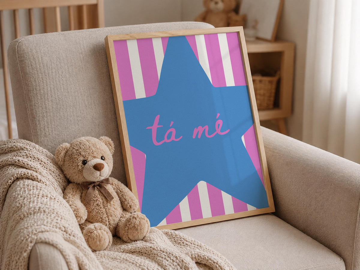 Tá Mé star print – mockup 6