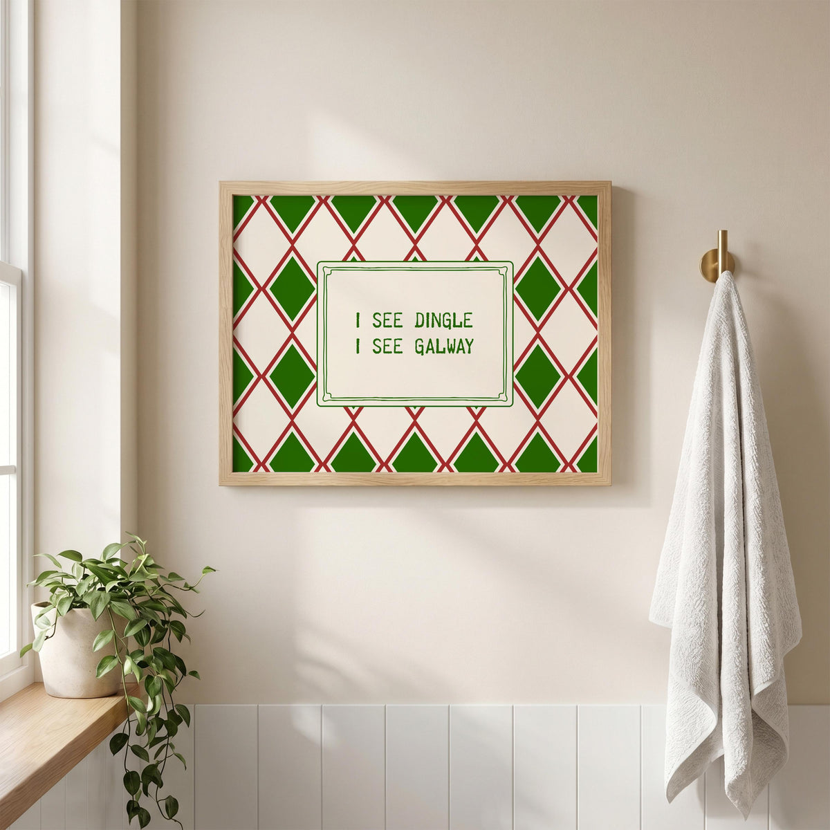 I See Dingle I See Galway Irish print – wall mockup 5