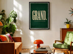 Grand Emerald Irish print – room mockup 1