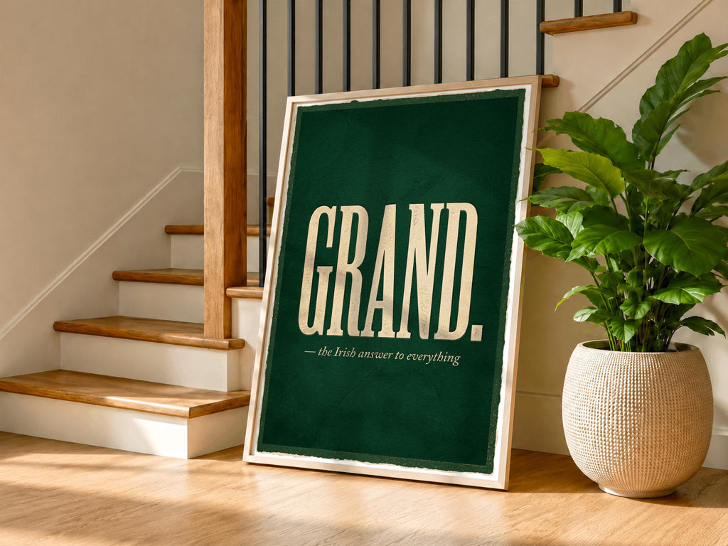 Grand Emerald Irish print – room mockup 6